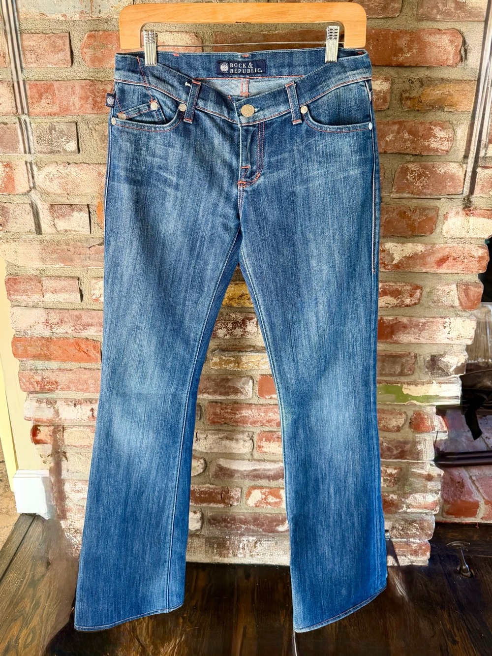 Rock & Republic Women's Blue Flare Jeans